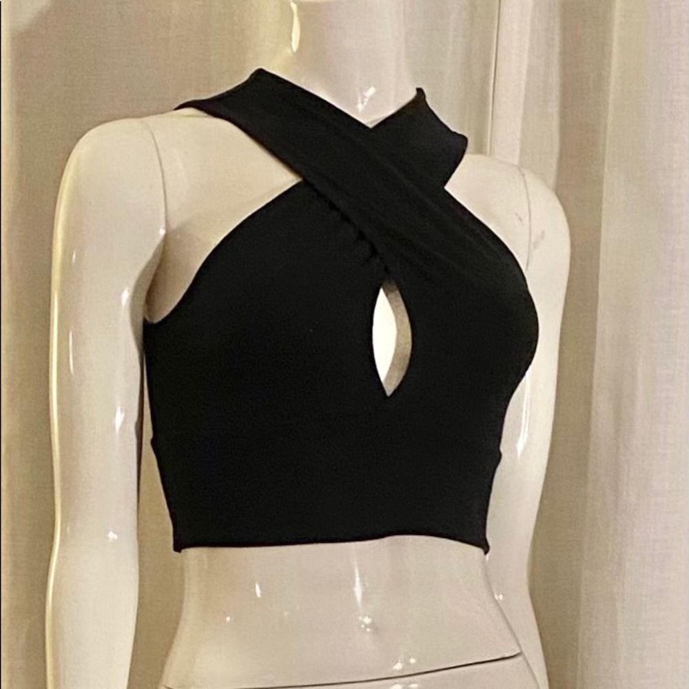Black Halter Top